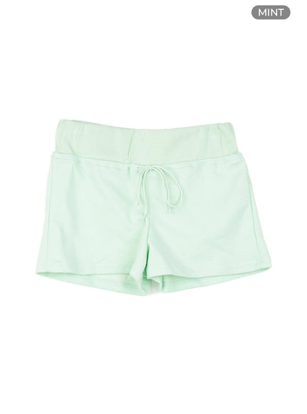 banding-cotton-micro-shorts-cy430 / Mint