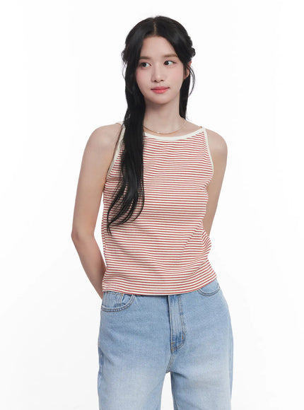 striped-cami-top-cu525 / Red