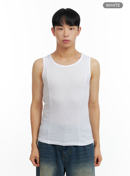 mens-cotton-tank-top-cl429 / White