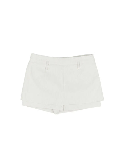 chic-corduroy-mini-skirt-cd508 / White