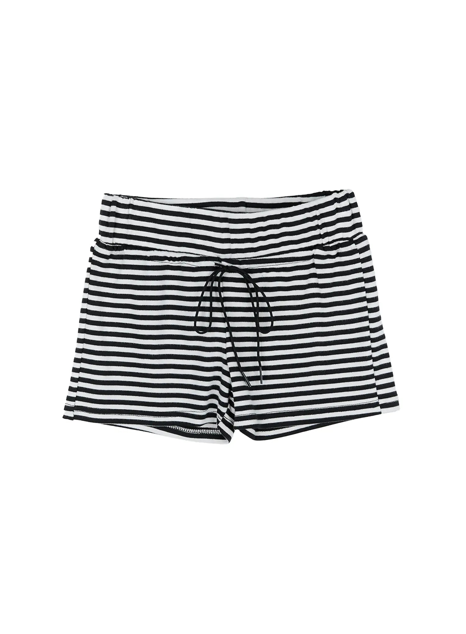 striped-lounge-shorts-cg501 / White