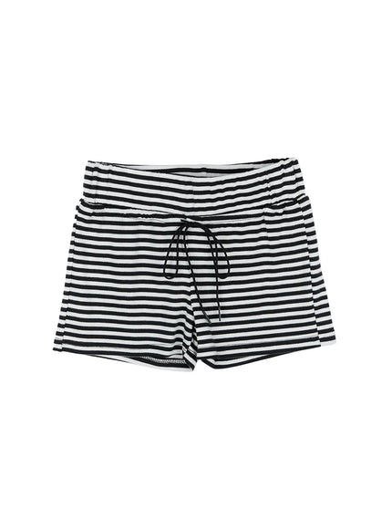 striped-lounge-shorts-cg501 / White