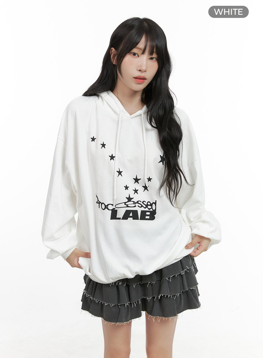 acubi-oversized-graphic-hoodie-cg421 / White