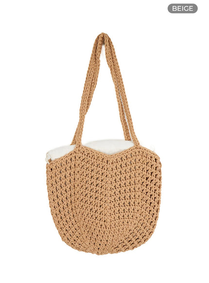 crochet-tote-bag-ol411 / Beige