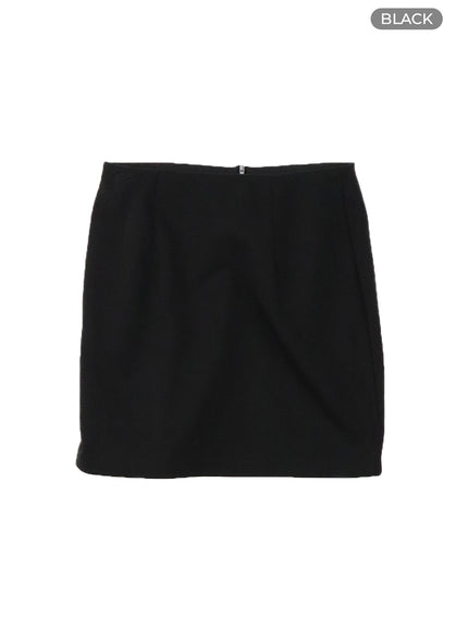 slim-mini-skirt-om422 / Black