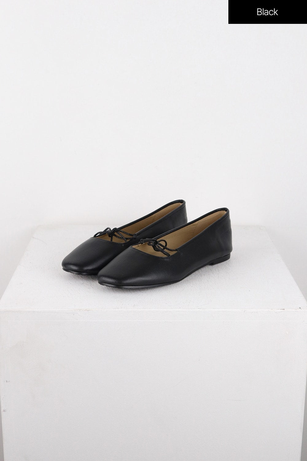 single-band-bowknot-ballet-mary-jane-flats-od326 / Black