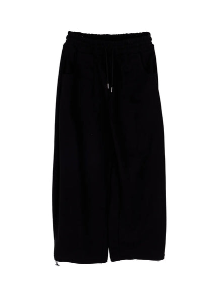 wide-leg-sweatpants-cy506 / Black