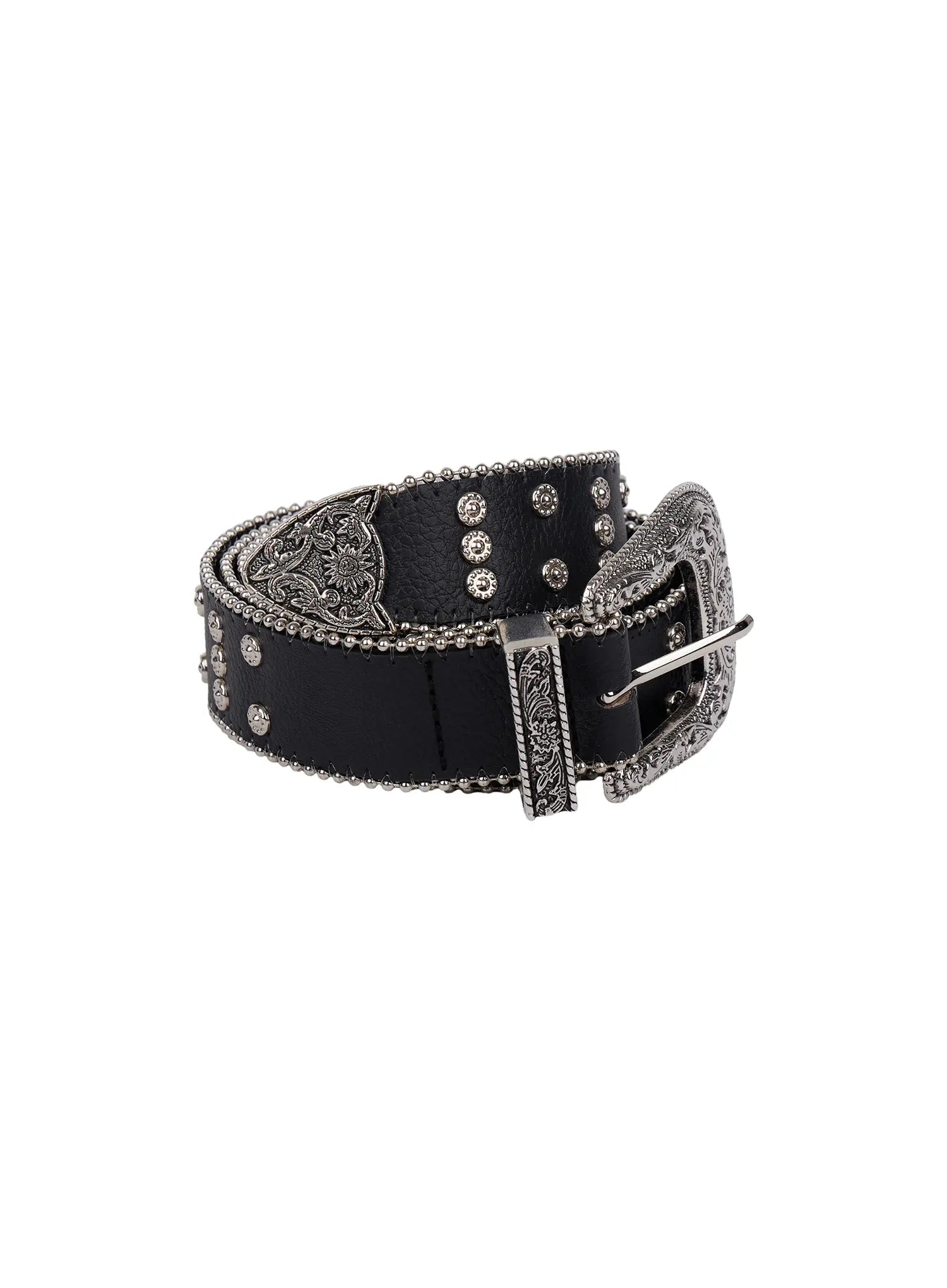vintage-cowgirl-buckle-belt-cf525 / Black