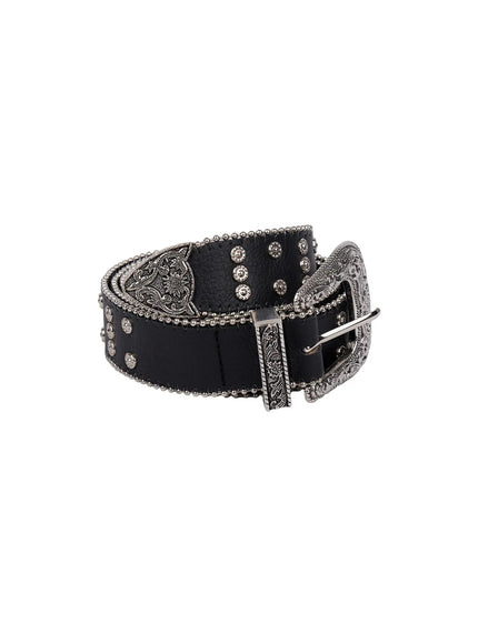 vintage-cowgirl-buckle-belt-cf525 / Black