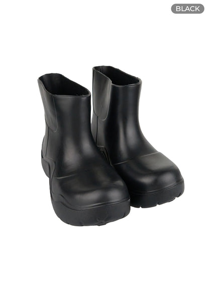 ankle-rain-boots-ol417 / Black