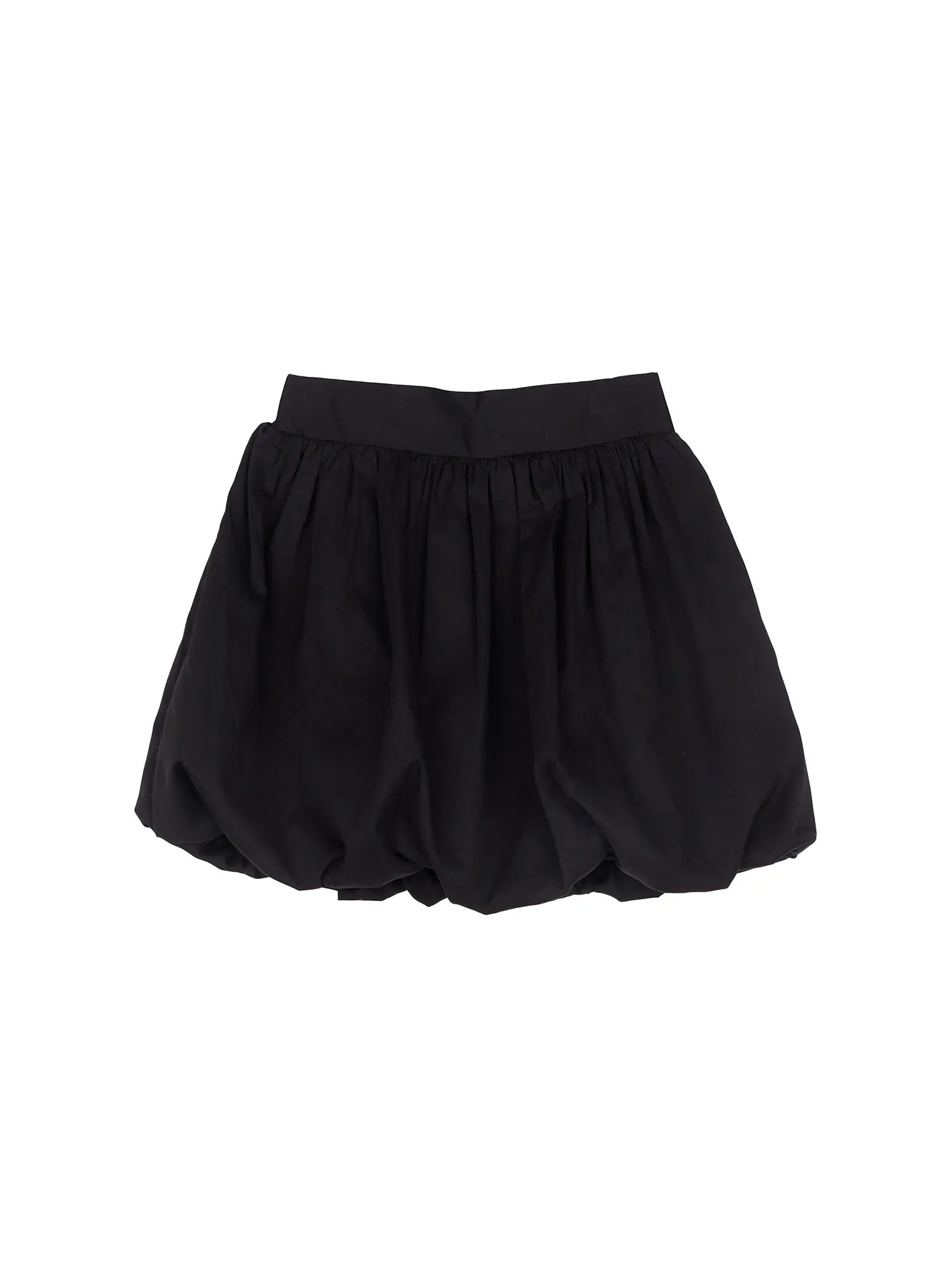 pleated-balloon-mini-skirt-cm513 / Black