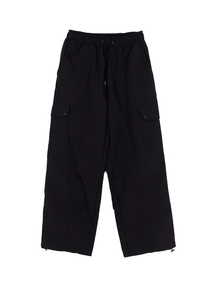 wide-leg-cargo-pants-cd530 / Black