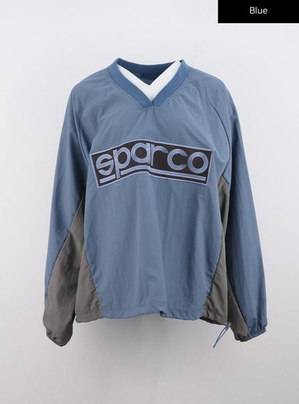 sporty-sparco-oversized-pullover-co318 / Blue