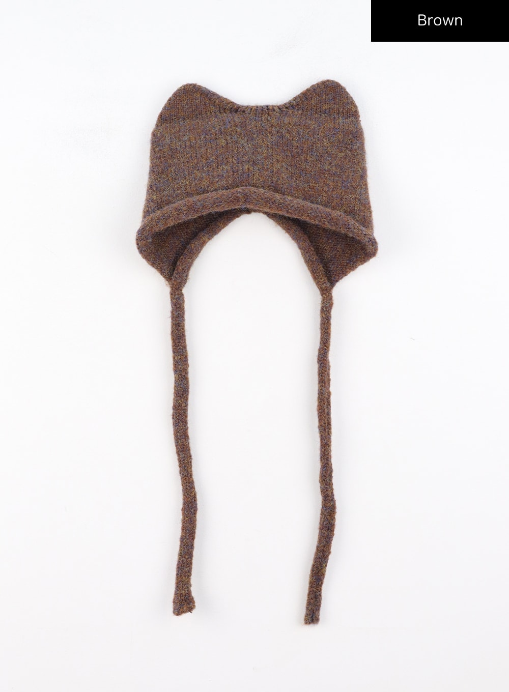 cat-knitted-hat-co327 / Brown