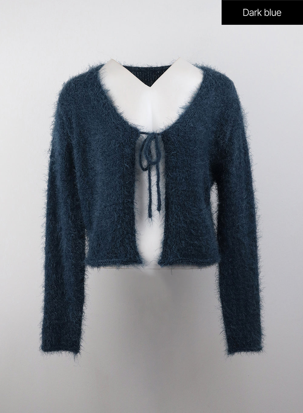 ribbon-crop-knit-sweater-cj408 / Dark blue