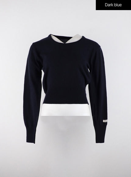 cozy-cropped-knit-sweater-od320 / Dark blue