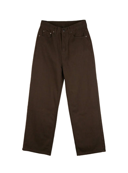 stylish-wide-leg-trousers-on418 / Dark green