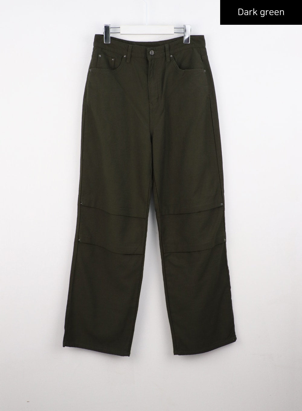 cotton-wide-fit-pants-cs321 / Dark green