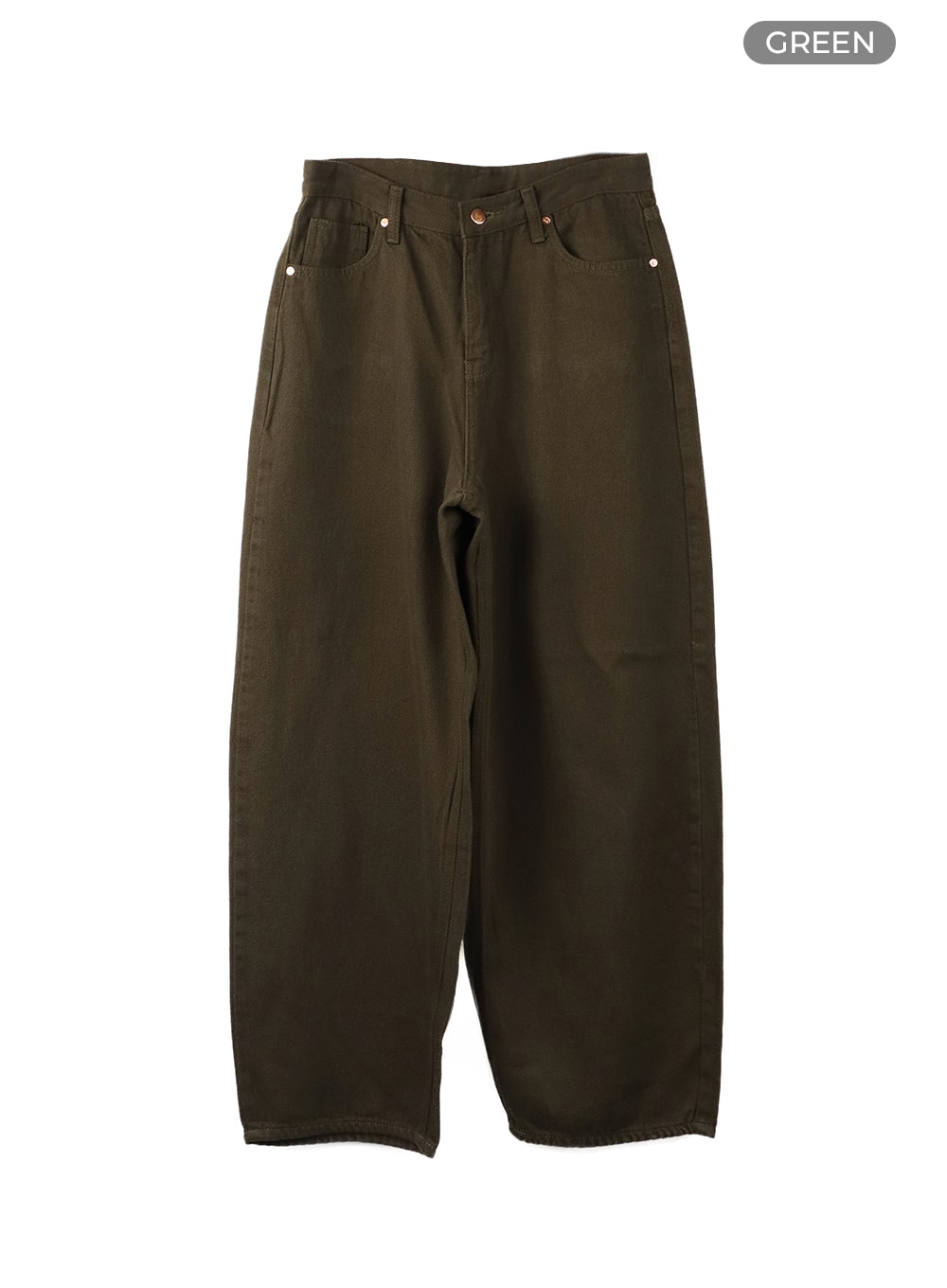 cotton-baggy-trousers-cf420 / Green