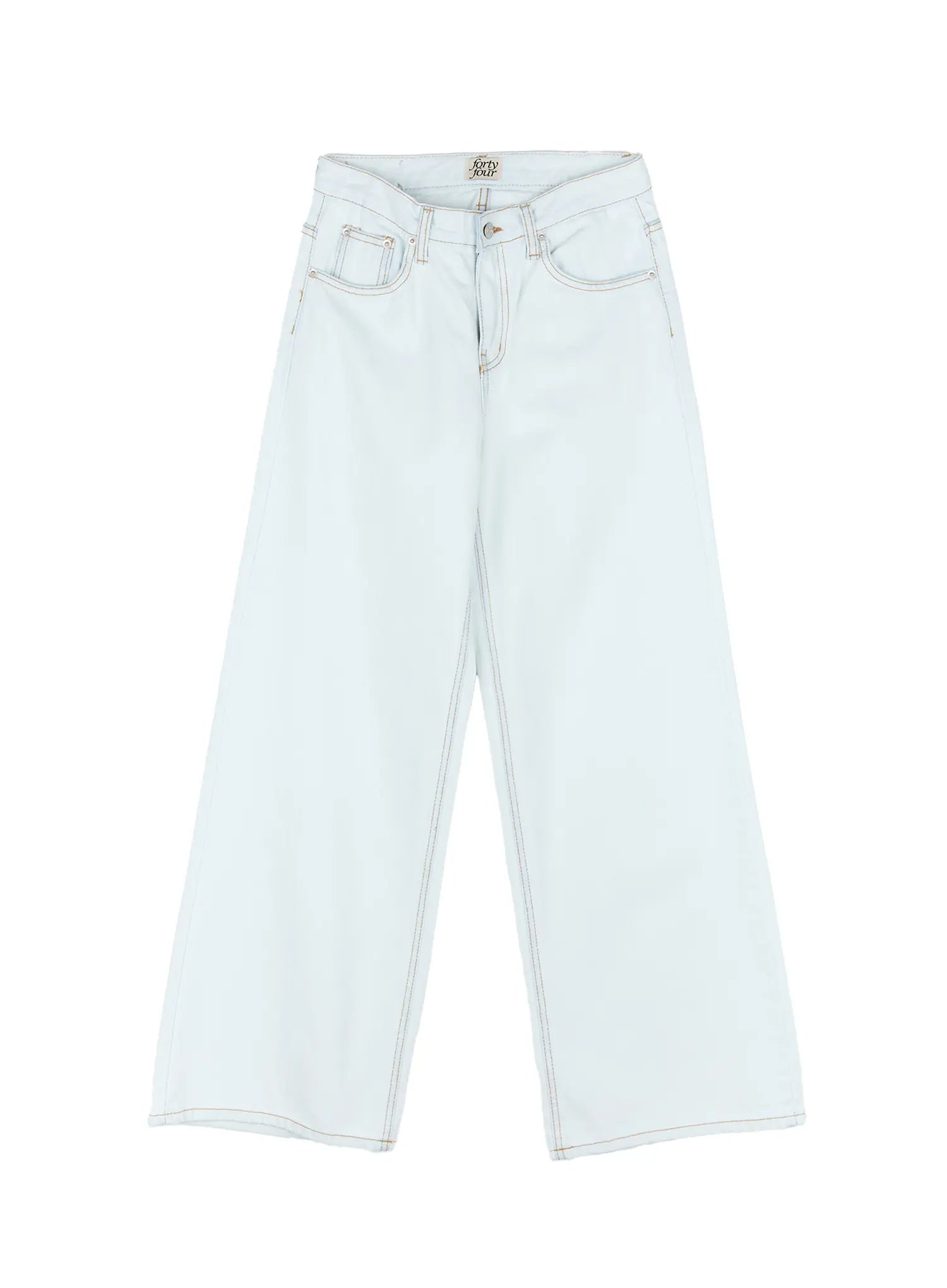 Dahye Washed Relaxed-Fit Denim Jeans CL530 in Ice blue, size L