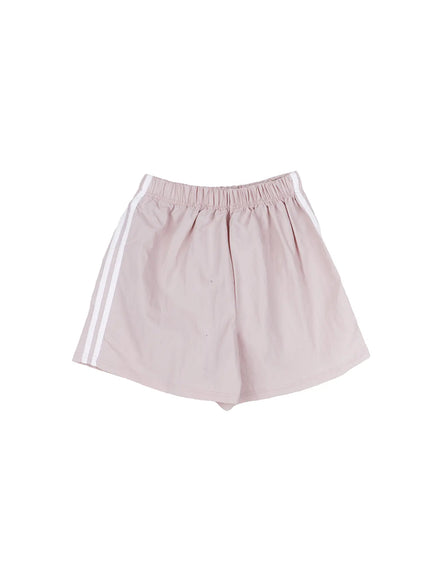 striped-athletic-shorts-ca524 / Light pink