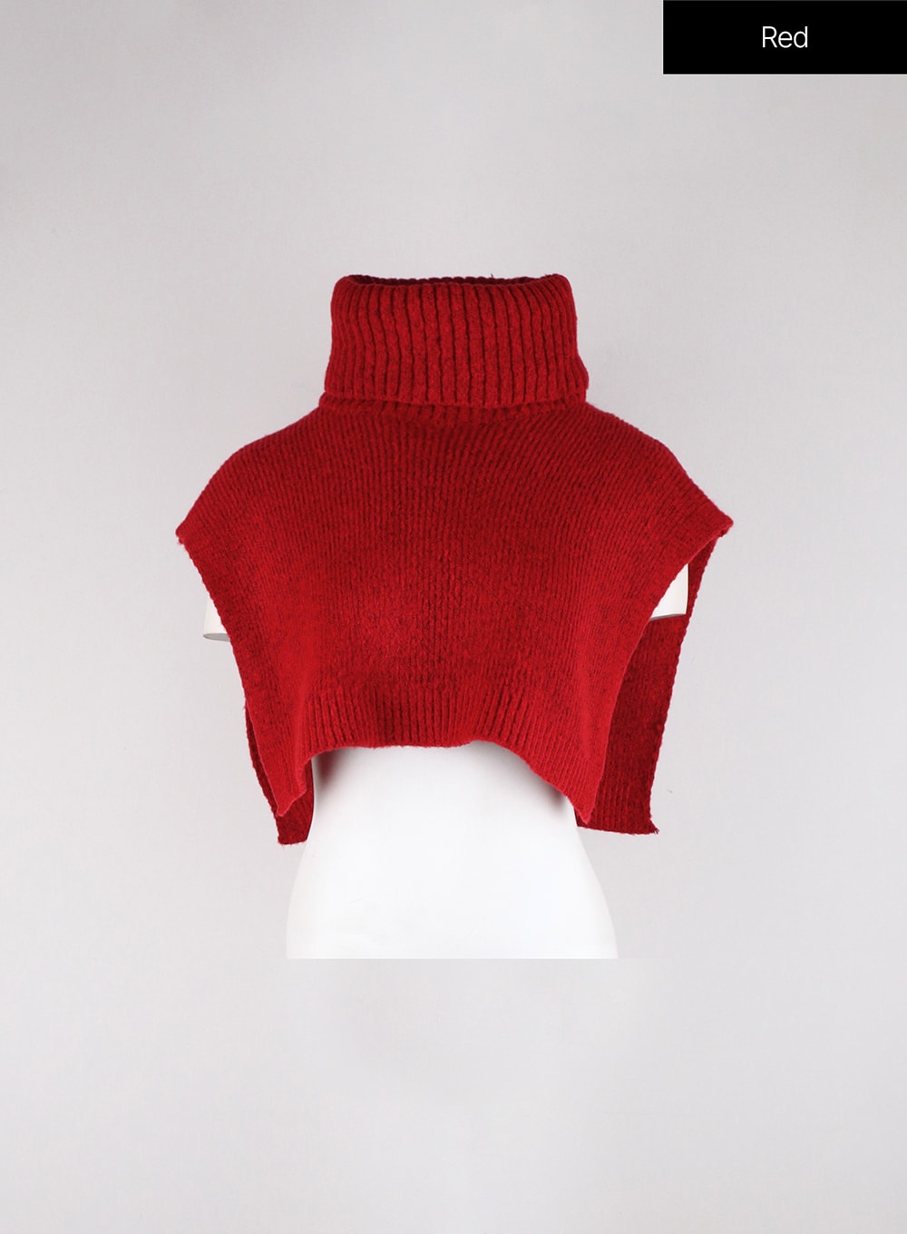 Solid Turtleneck Crop Knit Vest OD326 Korean Women's Fashion