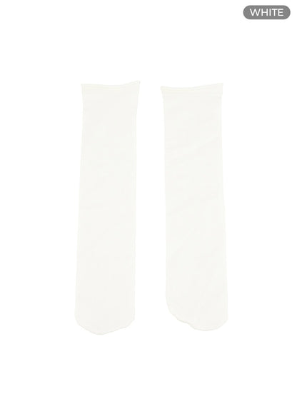 sheer-socks-oy424 / White