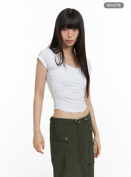 back-cut-out-crop-top-cl422 / White