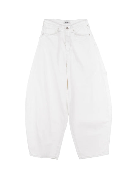 point-detail-wide-cotton-pants-cs524 / White