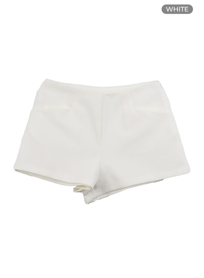 solid-micro-shorts-oa429 / White