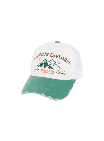 vintage-style-denim-hat-cy513 / White