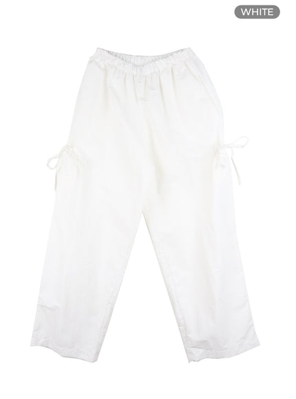 banding-cargo-pants-om426 / White