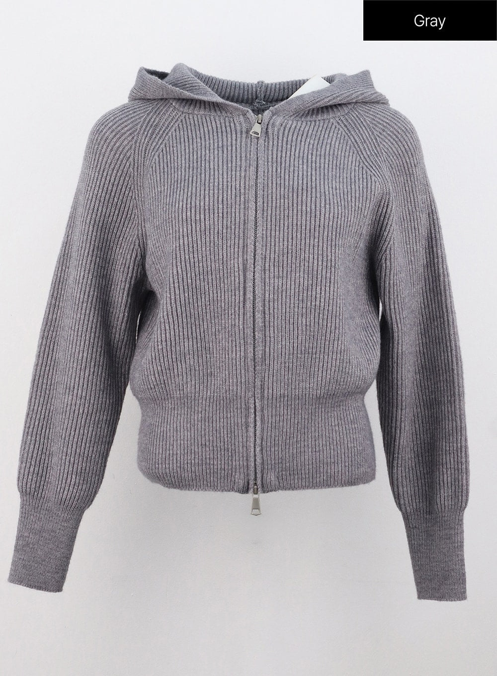 Chunky Knit Zip Hoodie - Unisex Sweaters & Knits