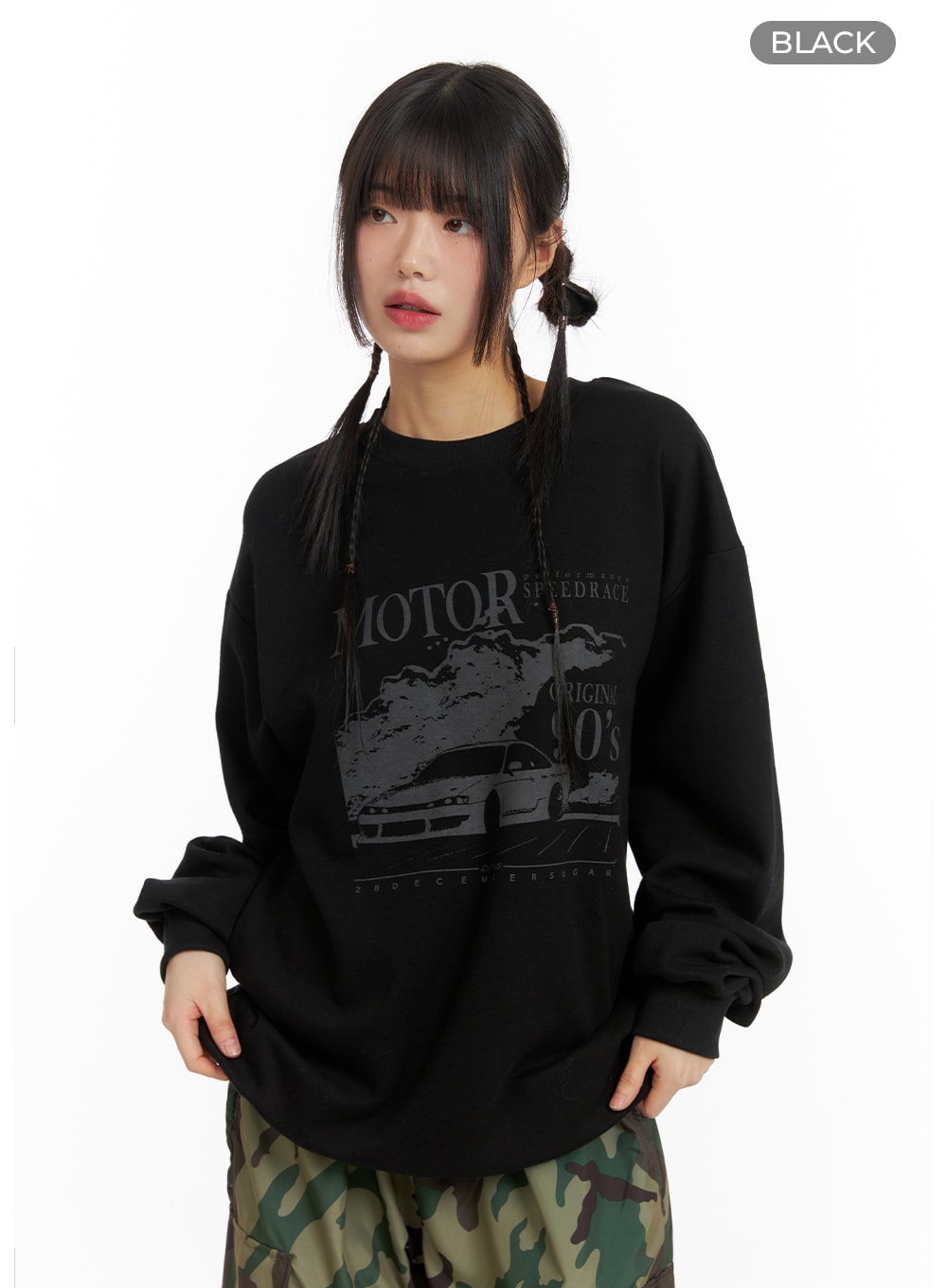 nylon-hooded-vest-jacket-cf423 / Black