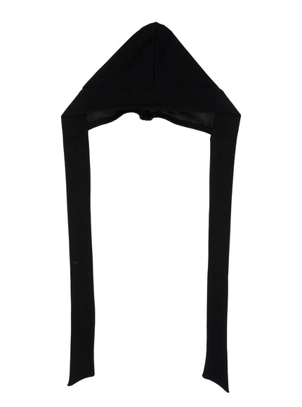 fleece-lined-hooded-scarf-cn527 / Black