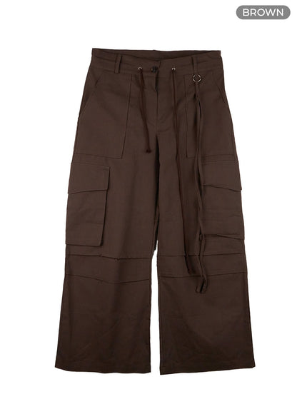 chic-cotton-cargo-trousers-cs425 / Brown