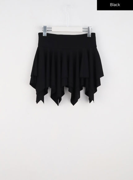 layered-ruffle-mini-skirt-cl324