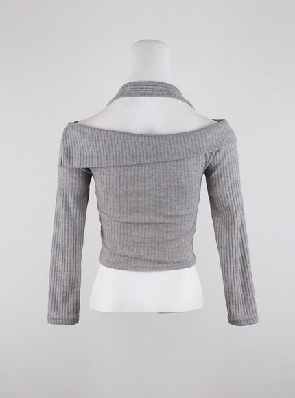 off-shoulder-halter-neck-crop-sweater-cd312