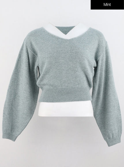 v-neck-puff-sleeve-sweater-os302