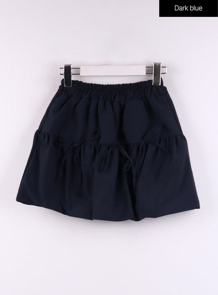 bowknot-mini-skirt-cf406 / Dark blue