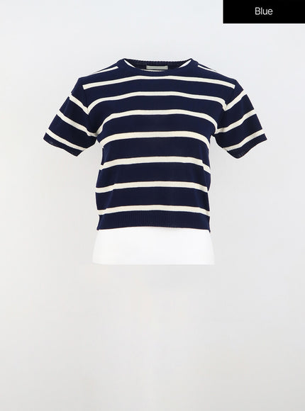 short-sleeve-stripe-sweater-ou326