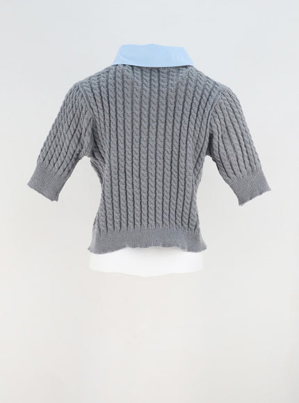 Short Sleeve Sweater OY308