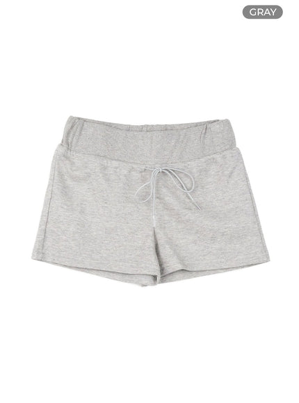 banding-cotton-micro-shorts-cy430 / Gray