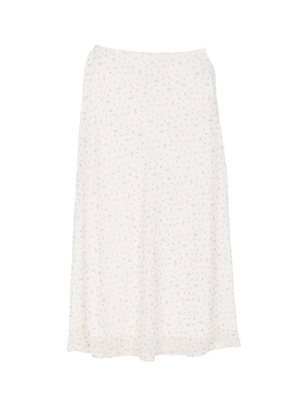 floral-print-maxi-skirt-cu522 / Light beige