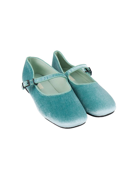 velvet-mary-jane-flats-cj515 / Mint