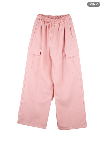 mens-cargo-nylon-pants-cl429 / Pink