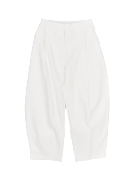 wide-pintuck-slacks-ca506 / White