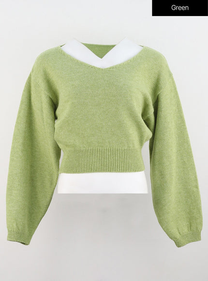 v-neck-puff-sleeve-sweater-os302