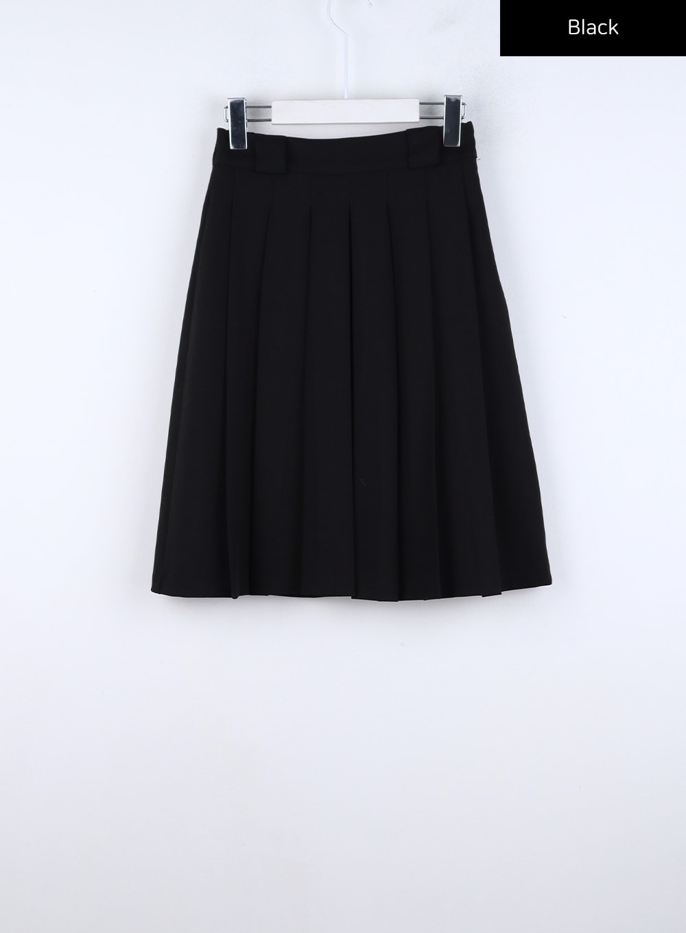 pleated-midi-skirt-co327 / Black