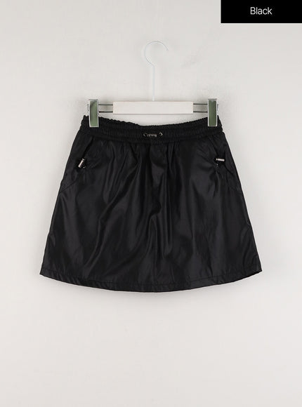 string-band-mini-skirt-od311 / Black